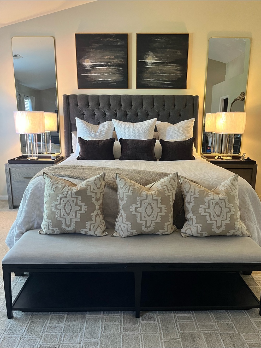ARHAUS EMBROIDERED PILLOW COVERS